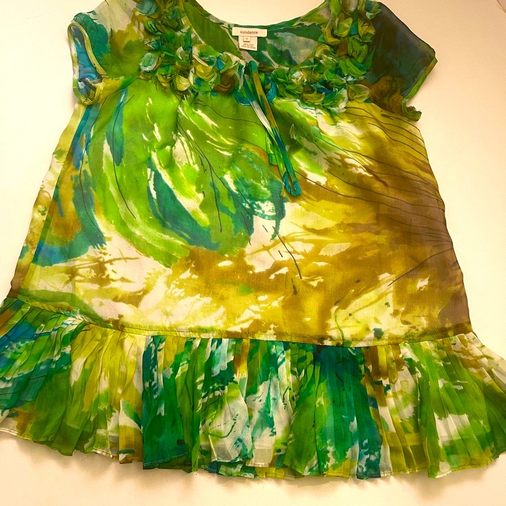 Sundance Gorgeous Silk Blouse, sz S